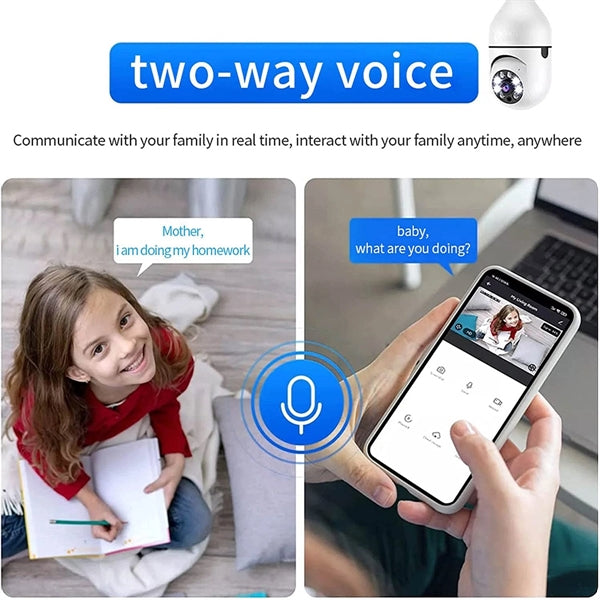 Wireless Light Bulb Camera