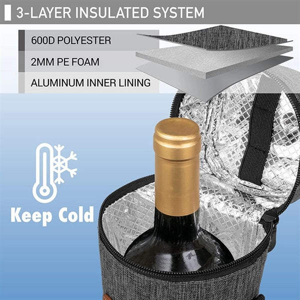 Portable Single Bottle Wine Tote Bag