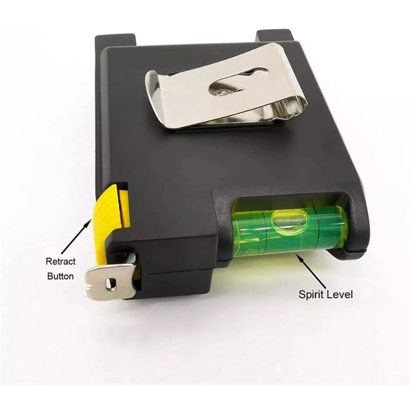 4-in1 Tape Measure with Level Paper Pen
