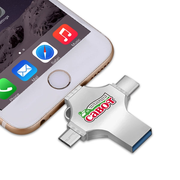 Cicero 3 Way Metal USB