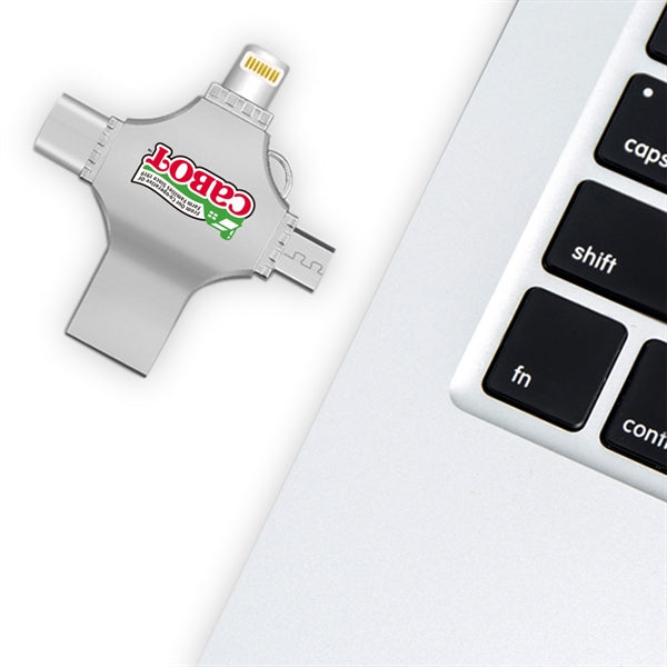 Cicero 3 Way Metal USB