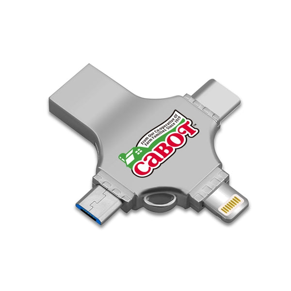 Cicero 3 Way Metal USB