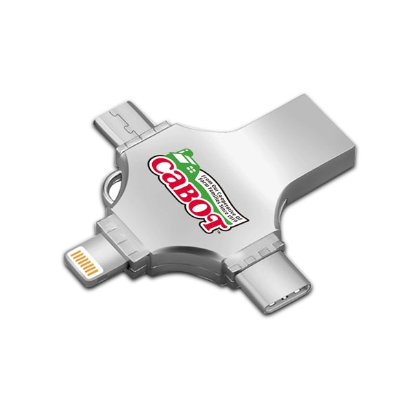 Cicero 3 Way Metal USB