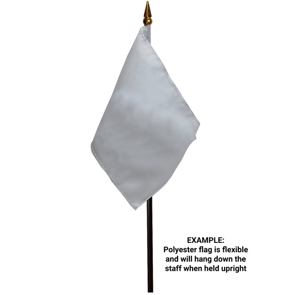 4" x 6" Double Sided Polyester Stick Flags