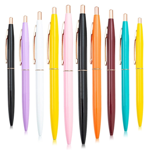 Retractable Plastic Ballpoint Pen