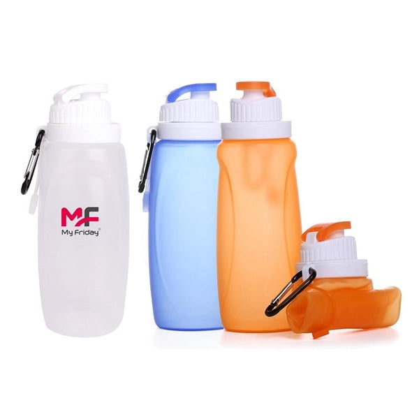 Collapsible Slicone Water Bottle 11Oz