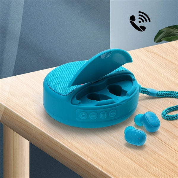 Bluetooth Speaker With Earbuds-With Custom Logo