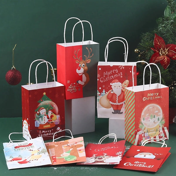 Christmas Paper Gift Tote Bags