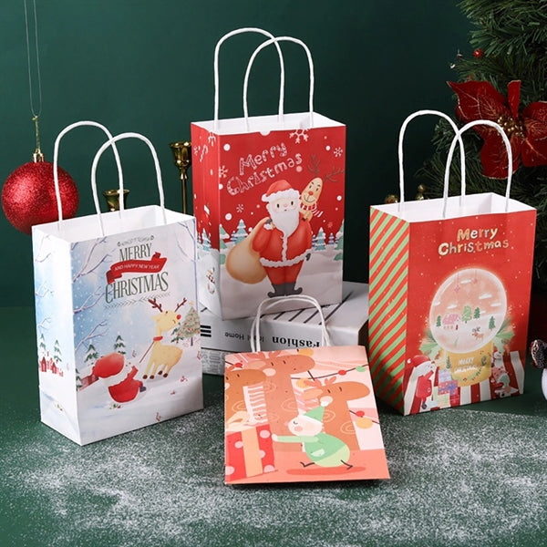 Christmas Paper Gift Tote Bags