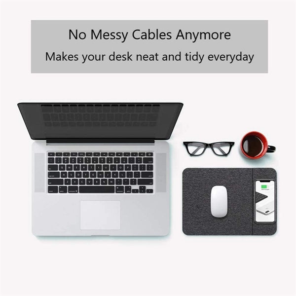15W Fast Wireless Charging Mouse Pad Qi Certified