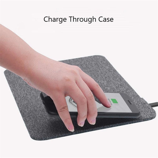 15W Fast Wireless Charging Mouse Pad Qi Certified
