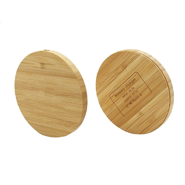 Round Bamboo WoodenWireless Charger