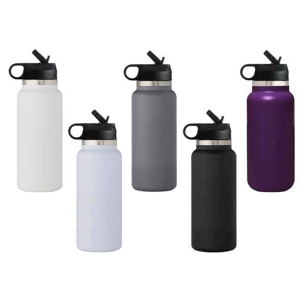 32 oz Vacuum Insulated Water Bottle W/ Straw&handle