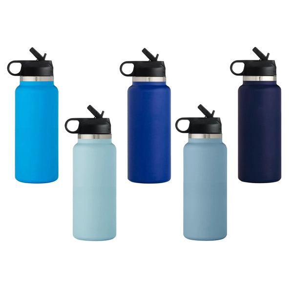 32 oz Vacuum Insulated Water Bottle W/ Straw&handle