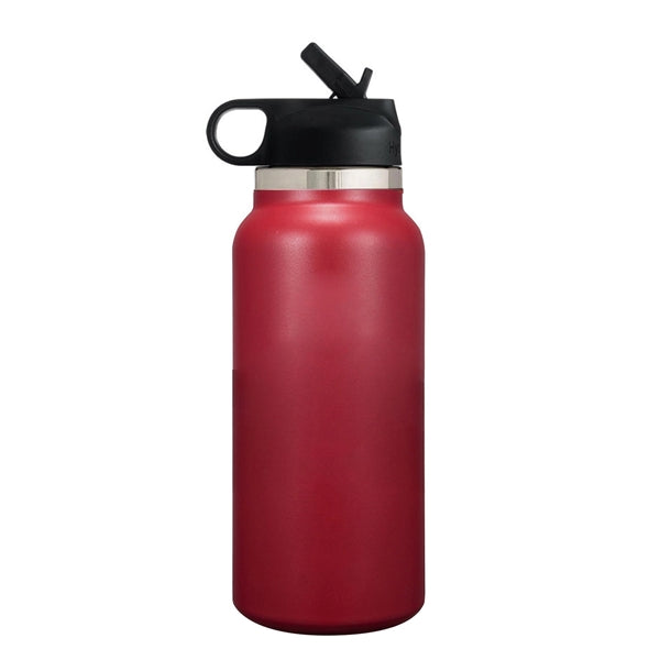 32 oz Vacuum Insulated Water Bottle W/ Straw&handle