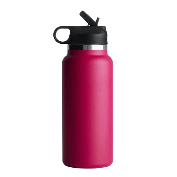 32 oz Vacuum Insulated Water Bottle W/ Straw&handle