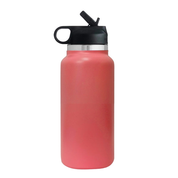 32 oz Vacuum Insulated Water Bottle W/ Straw&handle