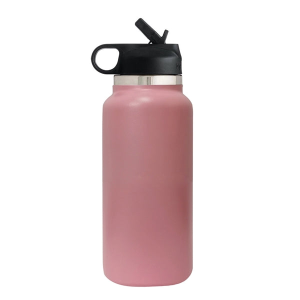 32 oz Vacuum Insulated Water Bottle W/ Straw&handle