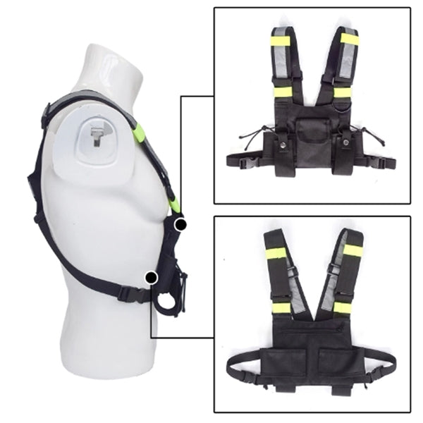 Adjustable Reflective Chest Rig Bag