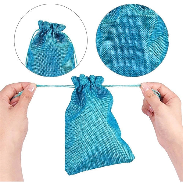 Eco-Friendly Burlap Gift Drawstring Pouch