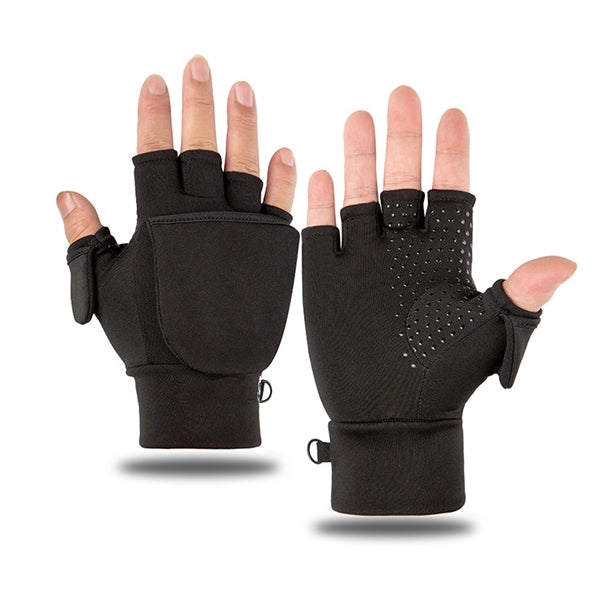 Convertible Fingerless Fleece Gloves Unisex