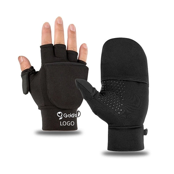 Convertible Fingerless Fleece Gloves Unisex