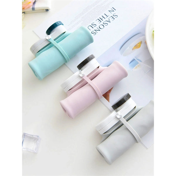 20oz Collapsible Silicone Water Bottles Outdoor Sports