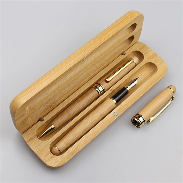 Eco Friendly Wooden Ballpoint Pen Pencil Set