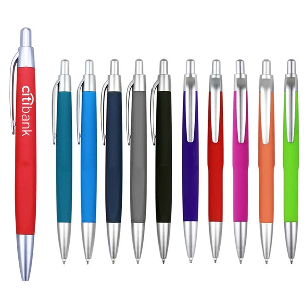 Soft Rubberized Ballpoint Pens