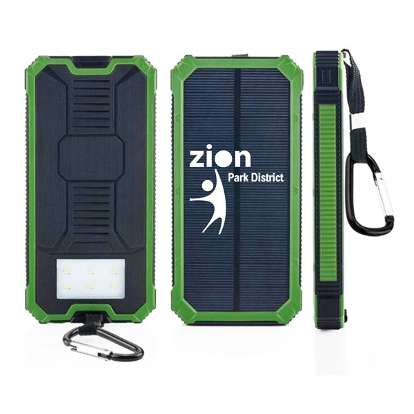 10000mAh Solar Power Charger With Custom Imprint Logo