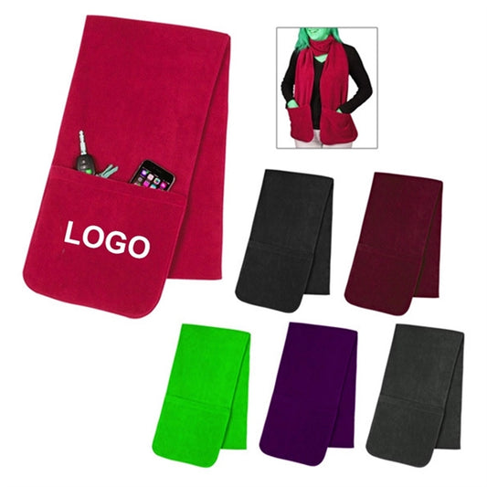 Fleece Scarf With Pockets