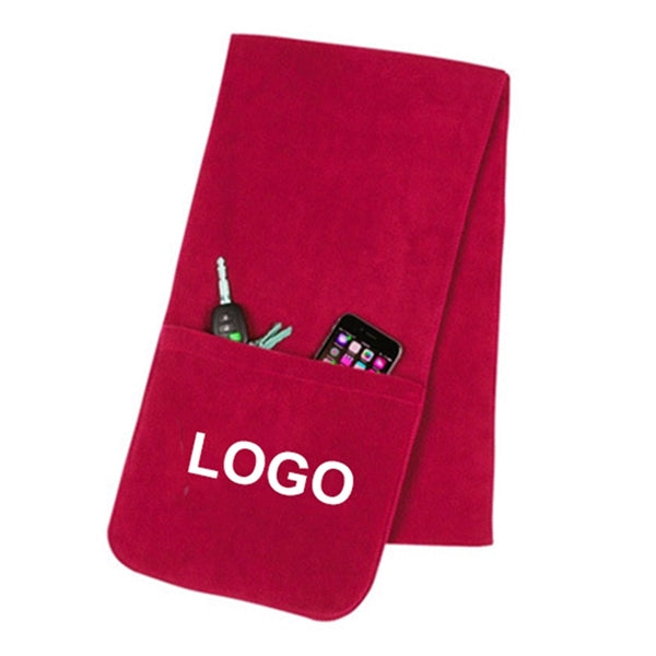 Fleece Scarf With Pockets