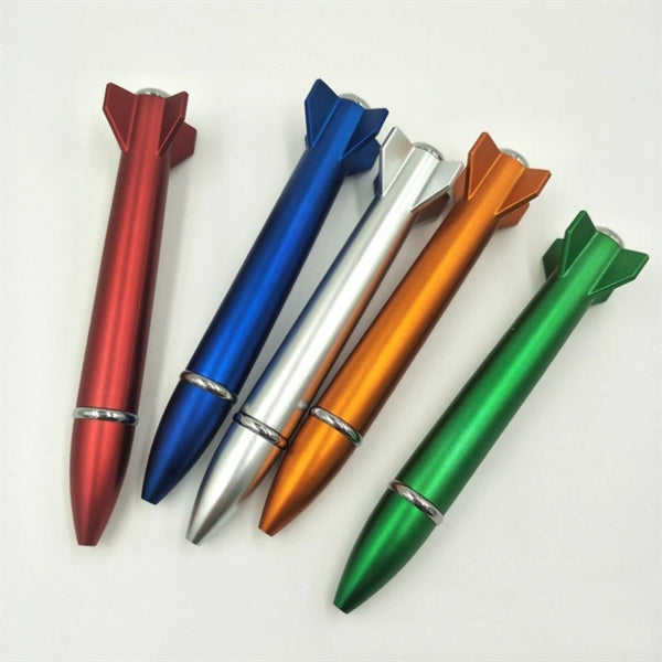 Plastic Rocket Missile Shape Ballpoint Pen