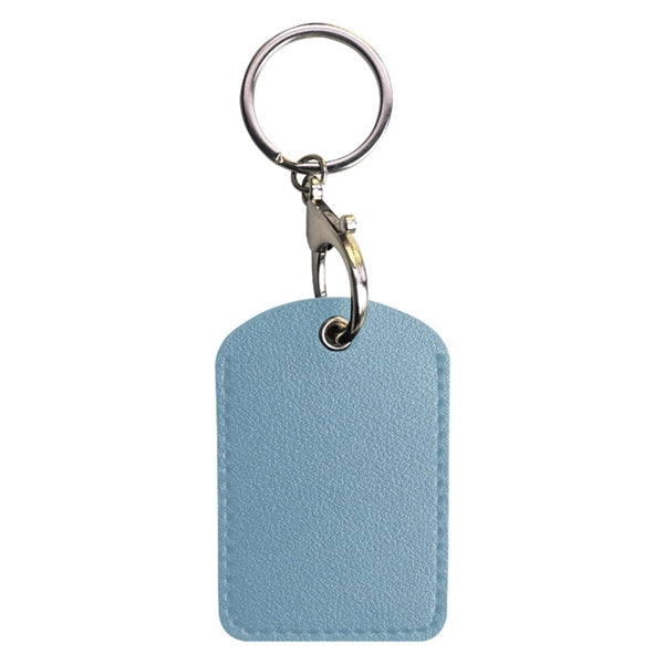Pu Leather Square-Shaped Keychain