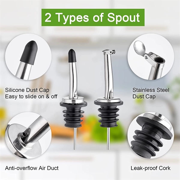 Olive Oil Spouts With Dust Caps