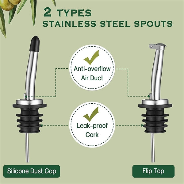 Olive Oil Spouts With Dust Caps