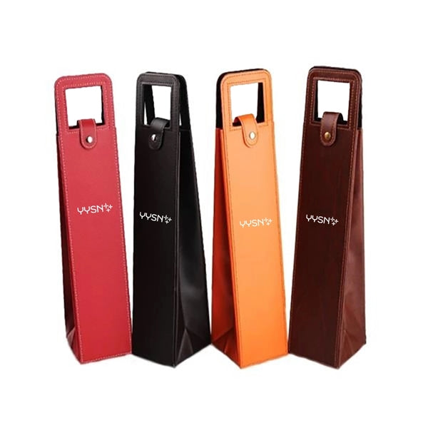 Leatherette Wine Bottle Bag
