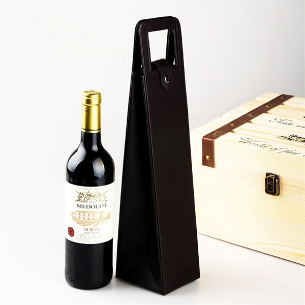 Leatherette Wine Bottle Bag