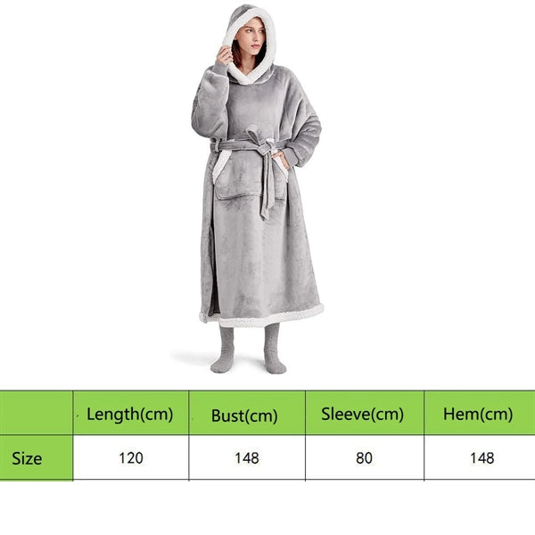 Oversized Home Wearable Blanket Hoodie Sweatshirt
