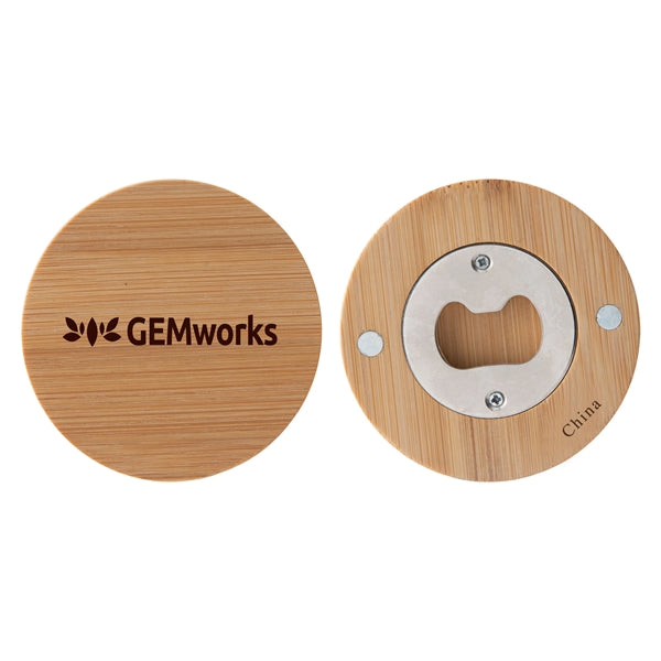 Bamboo Magnetic Bottle Opener