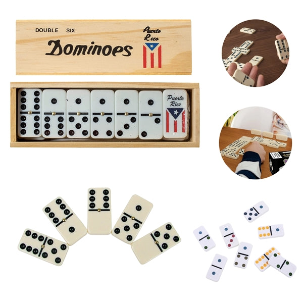 28 Pcs Double Six Ivory Domino Tiles Set