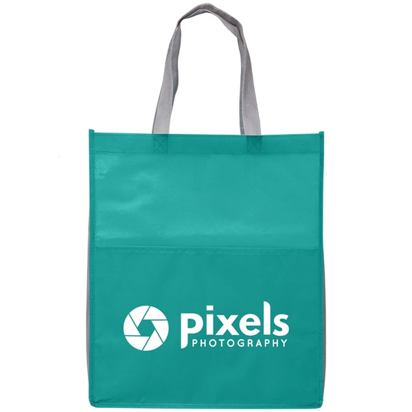 Rome RPET - Recycled Non-Woven Tote with 210 D Pocket