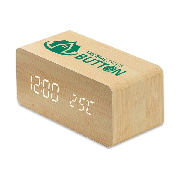 Clement Eco-Friendly Alarm Clock and Wireless Charger