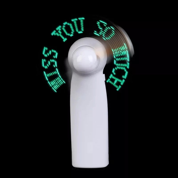 Flashing Logo LED Handhold Fan