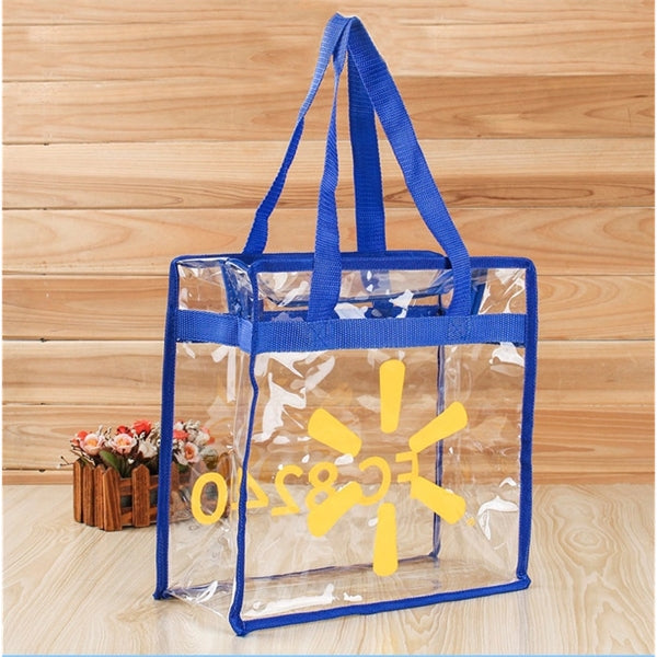 Stadium Clear PVC Tote Bag with Zipper