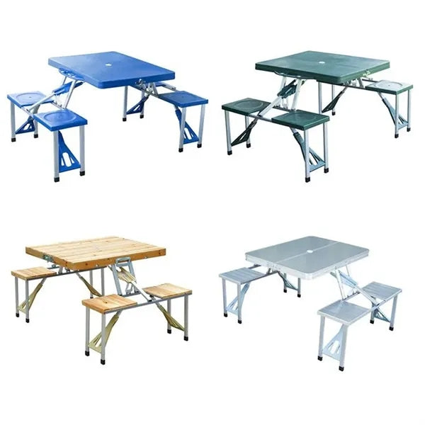 Outdoor Aluminum Portable Folding Camp Suitcase Picnic Table