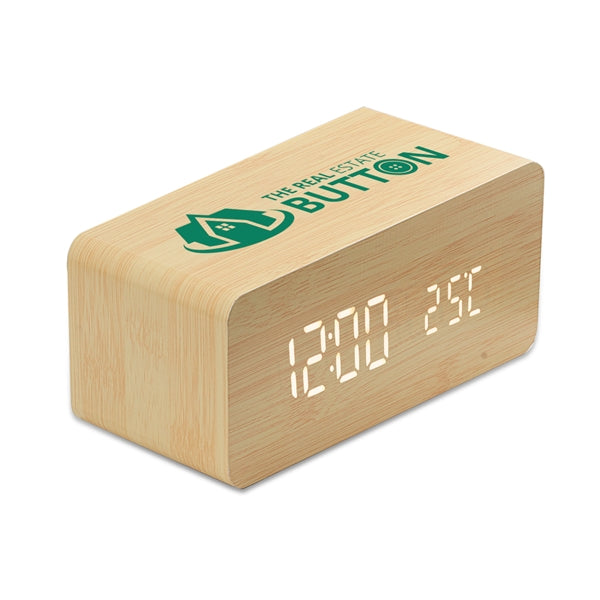 Clement Eco-Friendly Alarm Clock and Wireless Charger