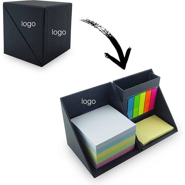 Sticky Notes Cube With A Pen Holder