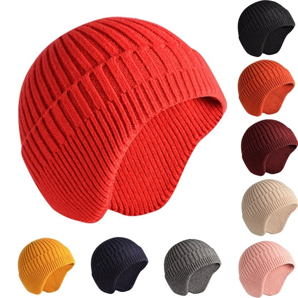 Knit Beanie Hat Winter Ear Covers