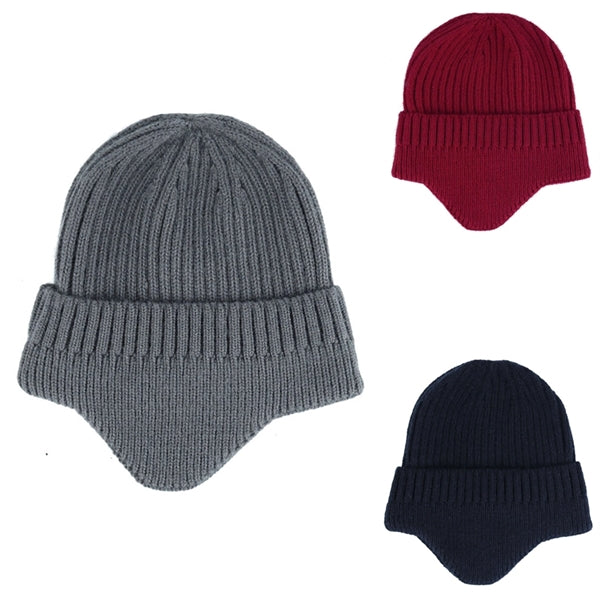 Knit Beanie Hat Winter Ear Covers